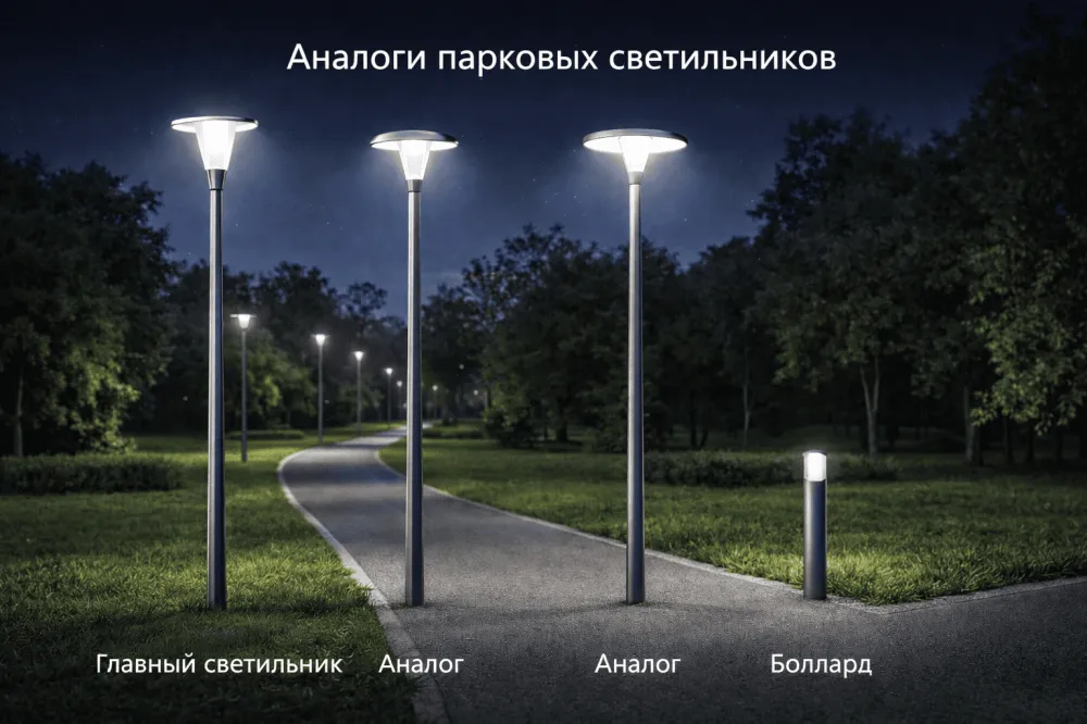Аналоги парковых светильников