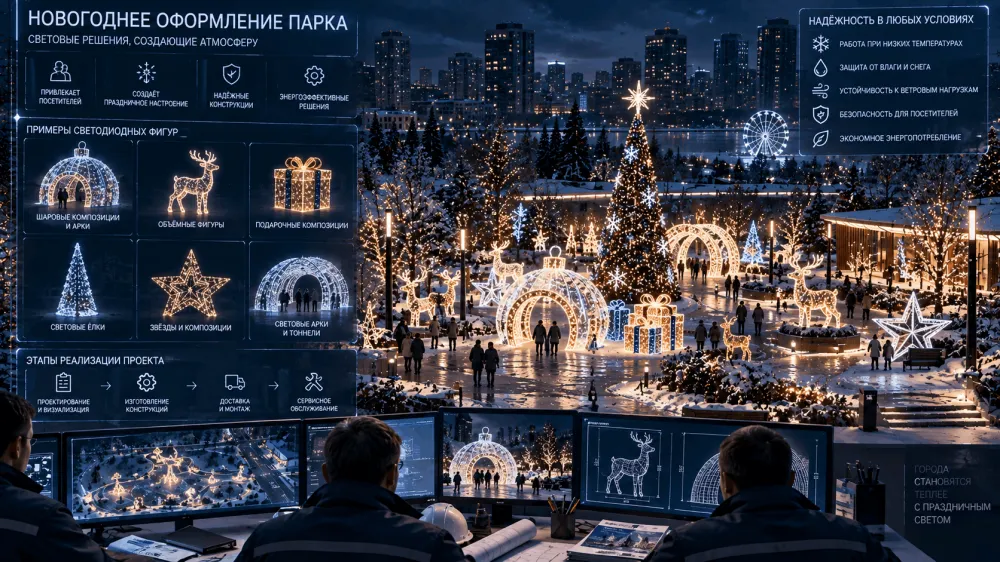 Новогоднее оформление площади