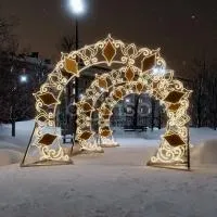Новогодний тоннель из арок Световая Гармония Арок