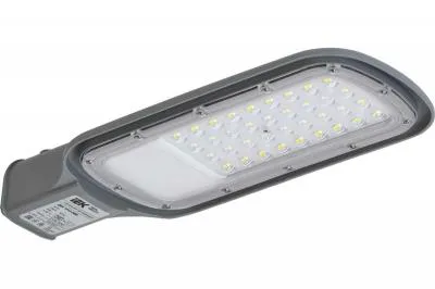 Уличный светильник IEK LED ДКУ 1012-30Ш 5000К, IP65, серый LDKU1-1012-030-5000-K03