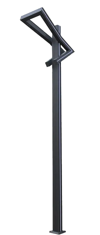 Парковый светодиодный светильник ИНТЕГРАЛ CR-GN006 H-3-6м 30-40Вт 220В CRANE с боковой подсветкой